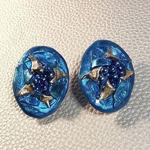 Handmade Resin Artwork Statement Earings
